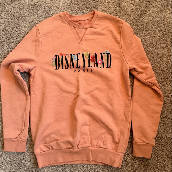 Disneyland Paris Peach floral Crew Neck Sweater - Picture 2 of 6